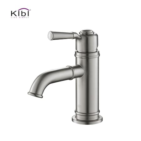 Kibi Victorian Single Handle Bathroom Vanity Sink Faucet KBF1012BN